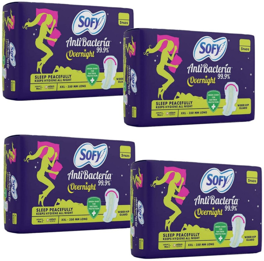 Buy Sofy Bodyfit Overnight Sanitary Pads, XXL, 5 pcs Online at