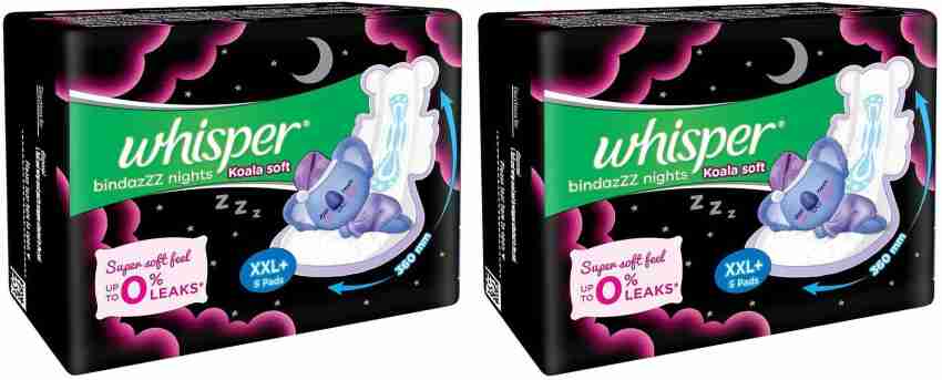 Buy Whisper Bindazzz Nights Koala Soft Sanitary Pads - XXL Plus