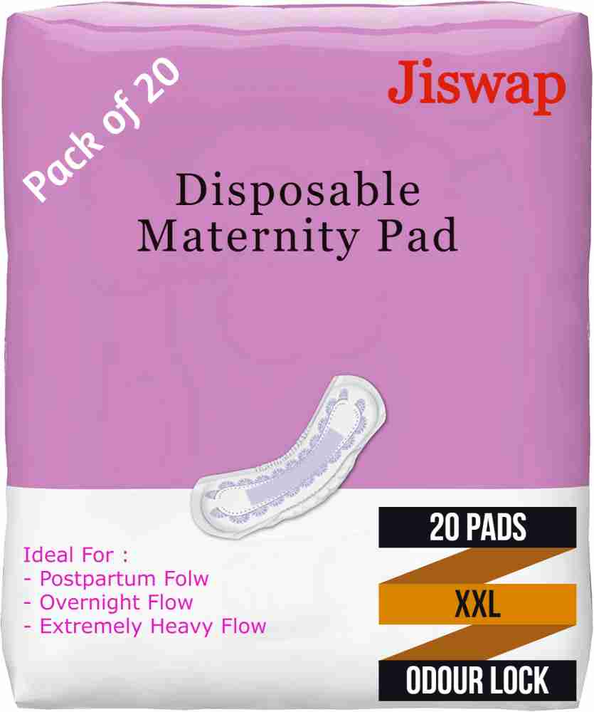 Jiswap Disposable Maternity Pads, Comfortable & Hygienic (XXL) Sanitary Pad, Buy Women Hygiene products online in India