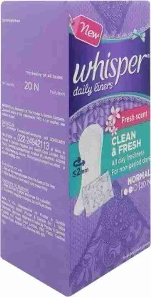Whisper outlet panty liners