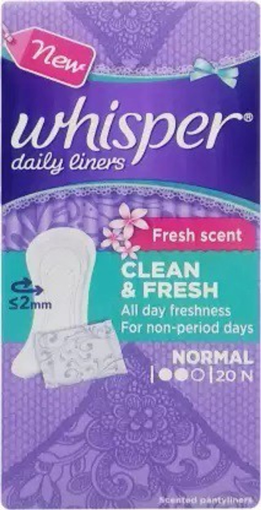 Whisper panty liners sale