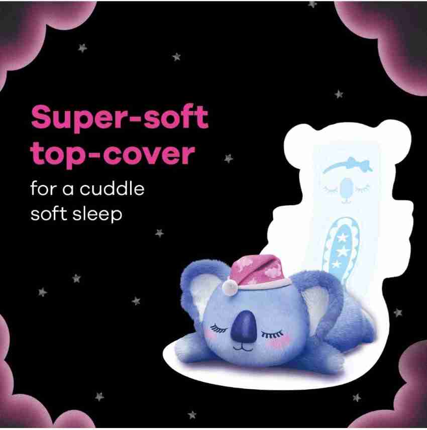 Whisper Bindazzz Night Koala Soft Sanitary Pads, Pack of 3 Price, Offers in  India + Cashback