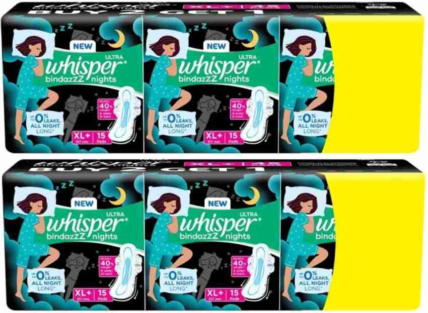 Buy Whisper bindazzzz night period panties 6 +6 whisper choice