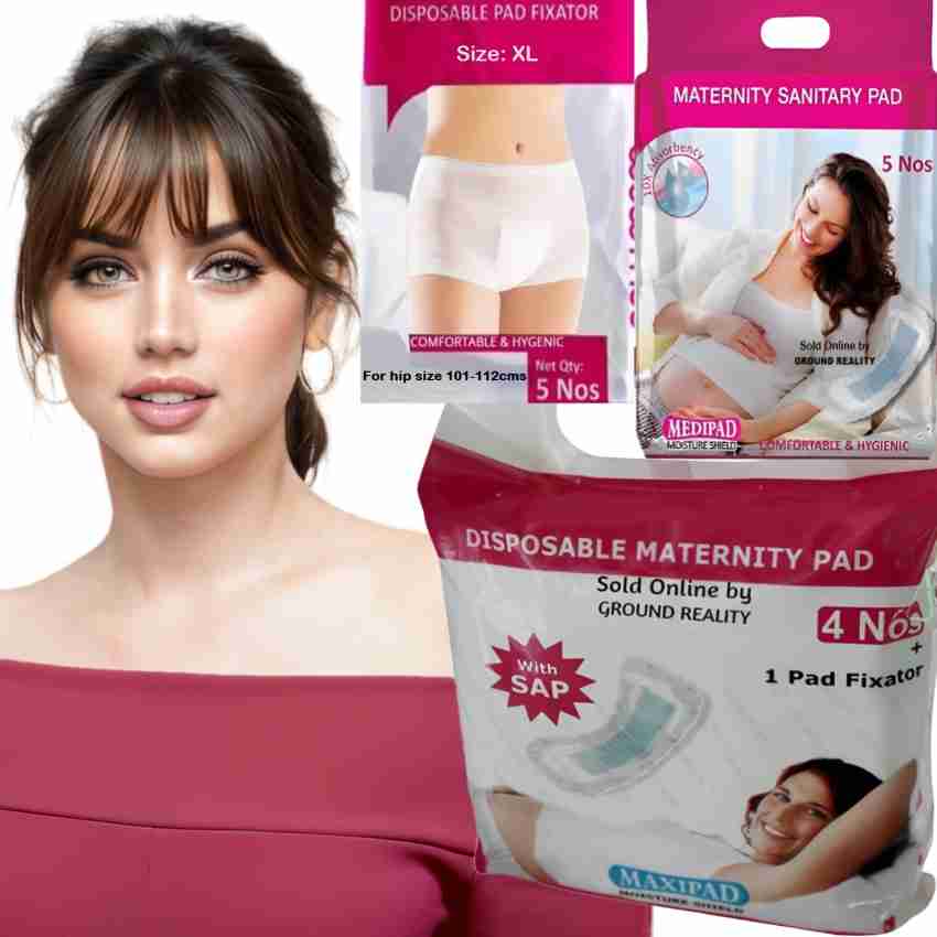 LADY HAWK (Pregnancy Kit) 7 XL New mom Pad Fixator + 8 Maxi + 5 Medi New  Mom Maternity Sanitary Pad, Buy Women Hygiene products online in India