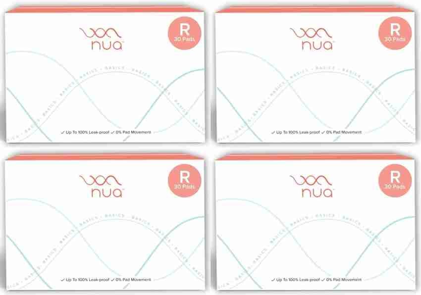 Nua Ultra Safe Pads, 30 Light Flow-L, Leakproof, 50% Wider Back, Rash &  Toxic Free Sanitary Pad, Buy Women Hygiene products online in India