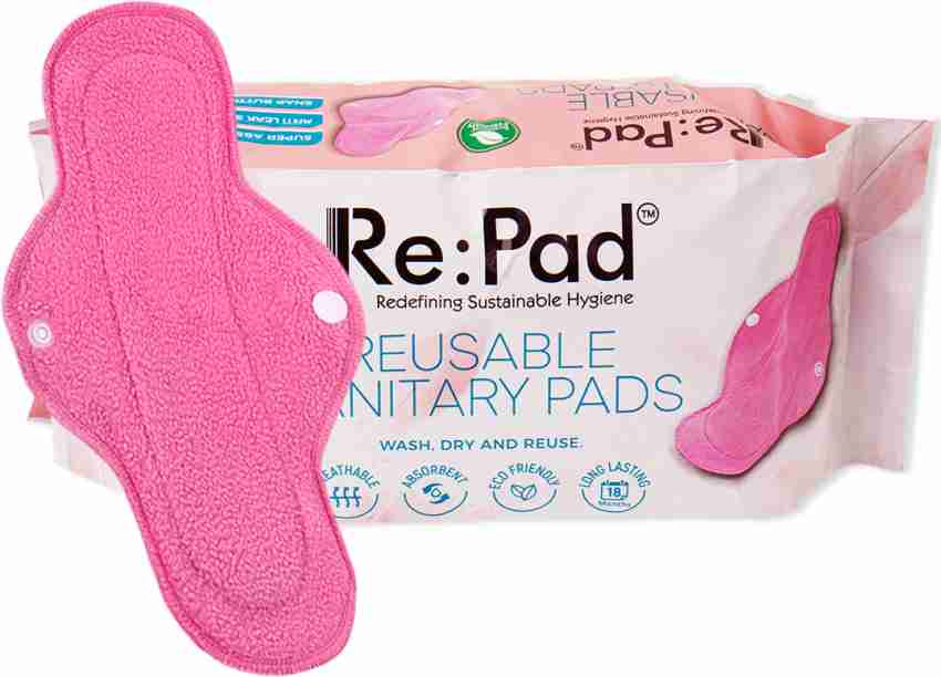 FabPad Reusable Washable Sanitary Cloth Pads Napkins Non - Dye (3 Regular  Size + 1 Maxi Size + 1 Travel/Wash Bag) Sanitary Pad, Buy Women Hygiene  products online in India