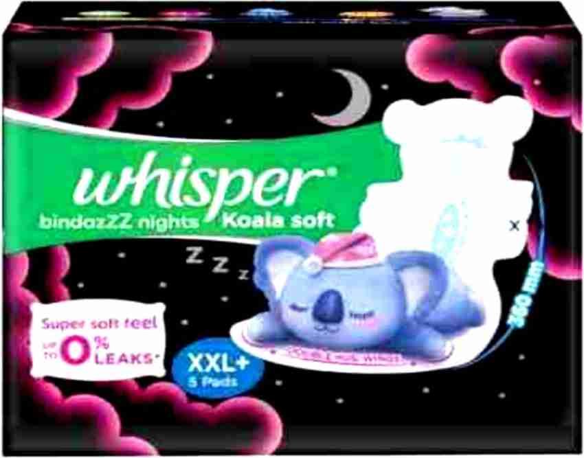 Whisper Bindazzz Night Koala Xxl+ 5 pack of 1 Sanitary Pad