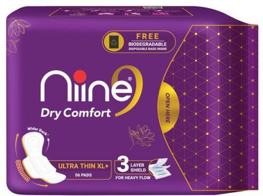 Niine Dry Comfort Ultra Thin XL+ Pads - Pack of 50