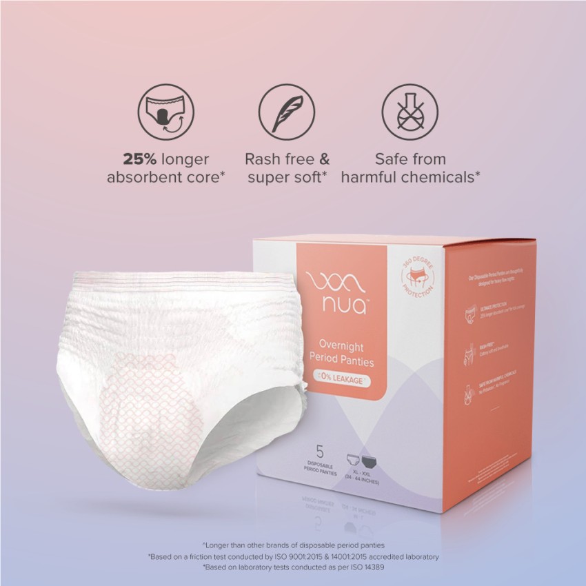 Buy Sirona Disposable Period Panty for 360 Degree Protection (S-M
