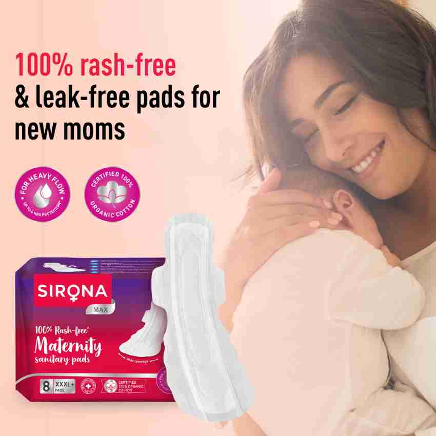 Maternity Pads with Disposable bag (Box of 10, 420 mm, XXXL Size) 
