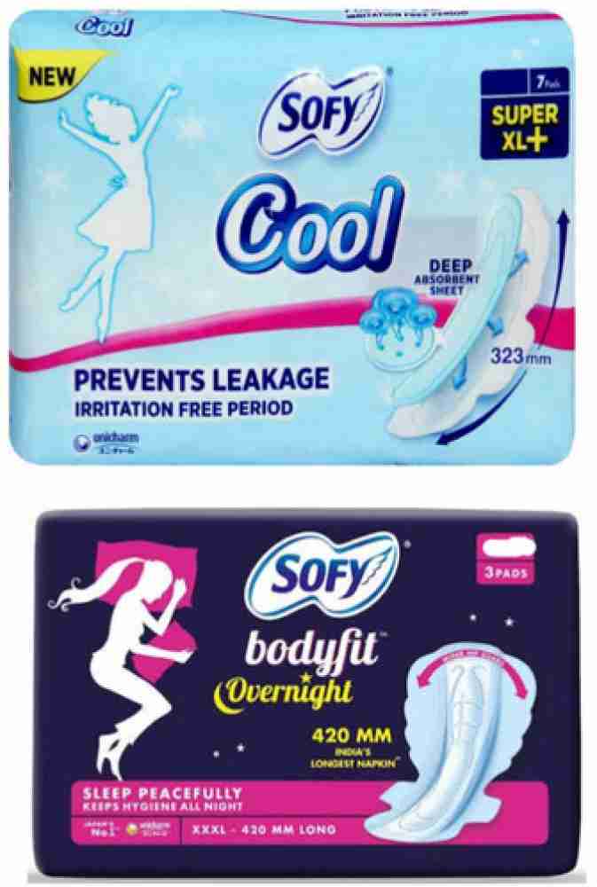 Buy Sofy Bodyfit Overnight Sanitary Pads, XXL, 5 pcs Online at