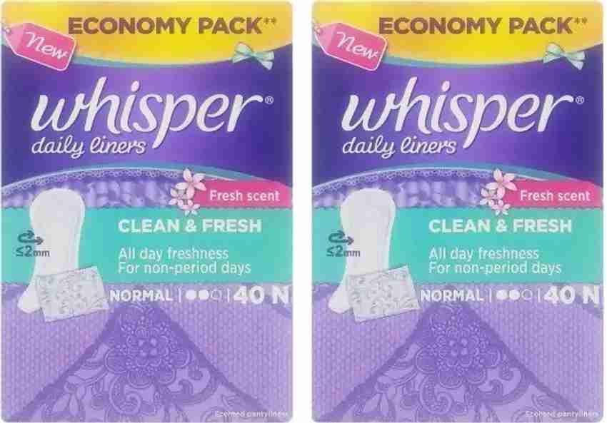 Whisper pantyliner sale