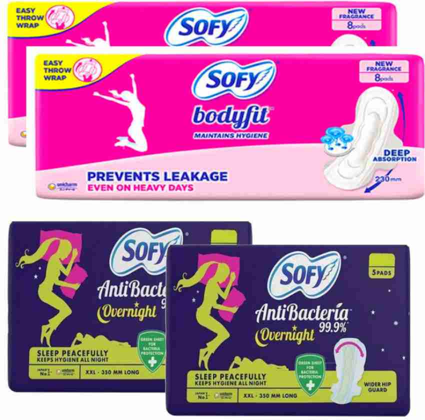 Sofy AntiBacteria Overnight XXL 5 Sanitary Pads Online - Sofy