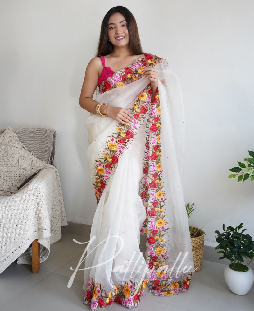 Organza saree outlet online