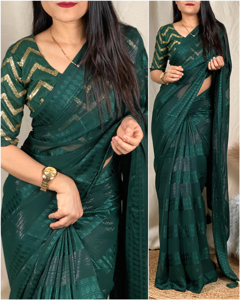 Buy SAKHA DESIGNER Solid Plain Bollywood Georgette Maroon Sarees Online Best Price In India Flipkart