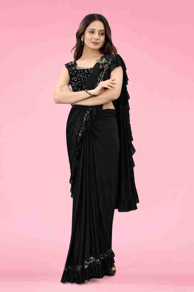 Flipkart sales black saree