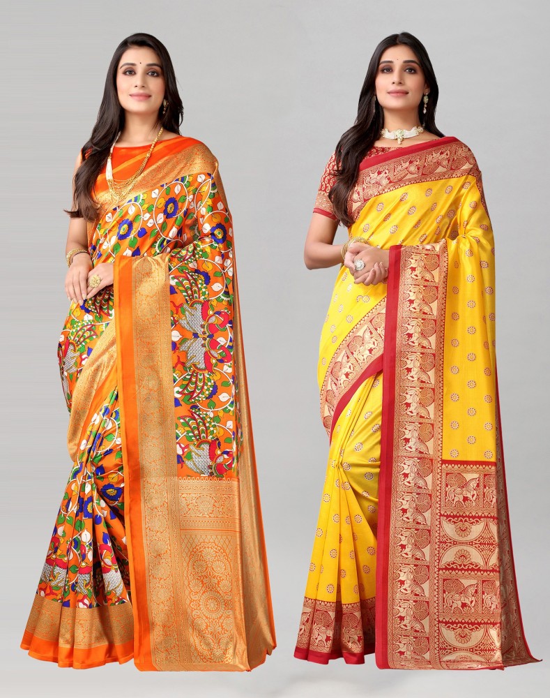 Kalamkari sarees deals online flipkart