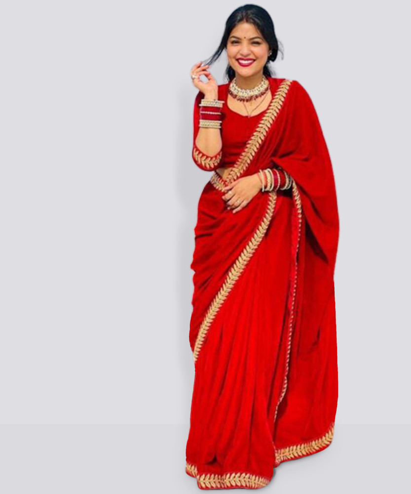 Velvet saree flipkart sale