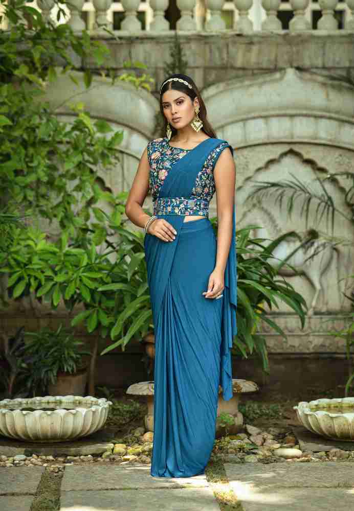 Party wear saree on flipkart shop