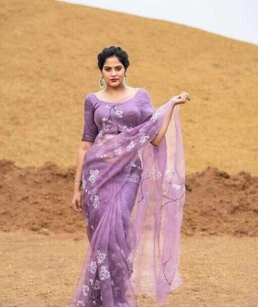 Flipkart 2024 organza sarees