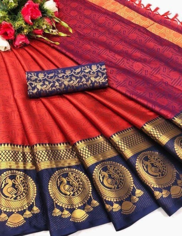 Buy Ready to Wear Saree in Kalyani Silk Cotton With Border Online