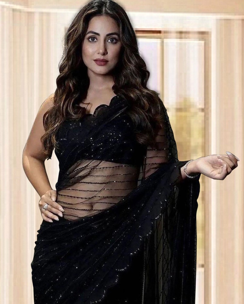 Black party wear saree hotsell with price