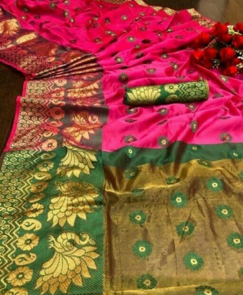 Sana silk saree on sale flipkart