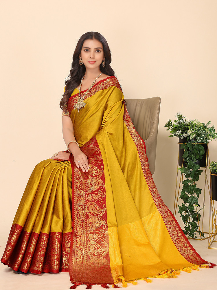 Flipkart banarasi cotton silk saree hot sale