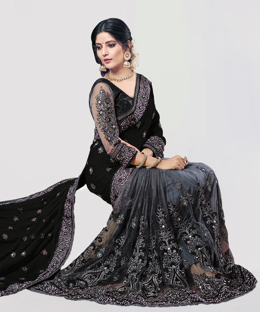 Party wear best sale sarees online flipkart