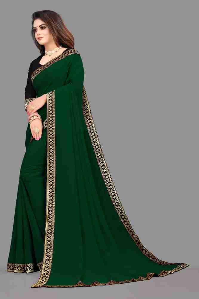 Solid/Plain Bollywood Chiffon, Georgette Saree