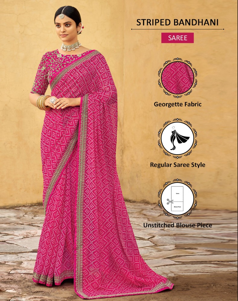 Flipkart bandhej saree best sale