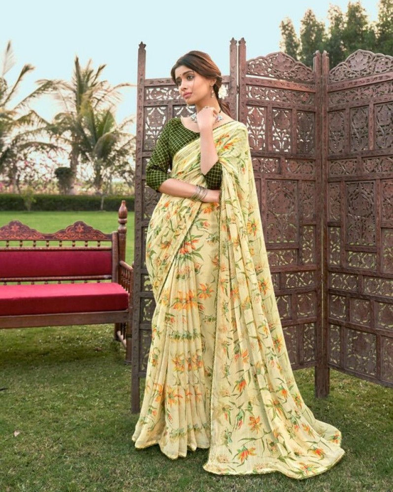 Flipkart chiffon clearance sarees with price