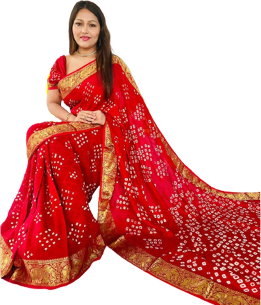 Flipkart bandhani sarees best sale