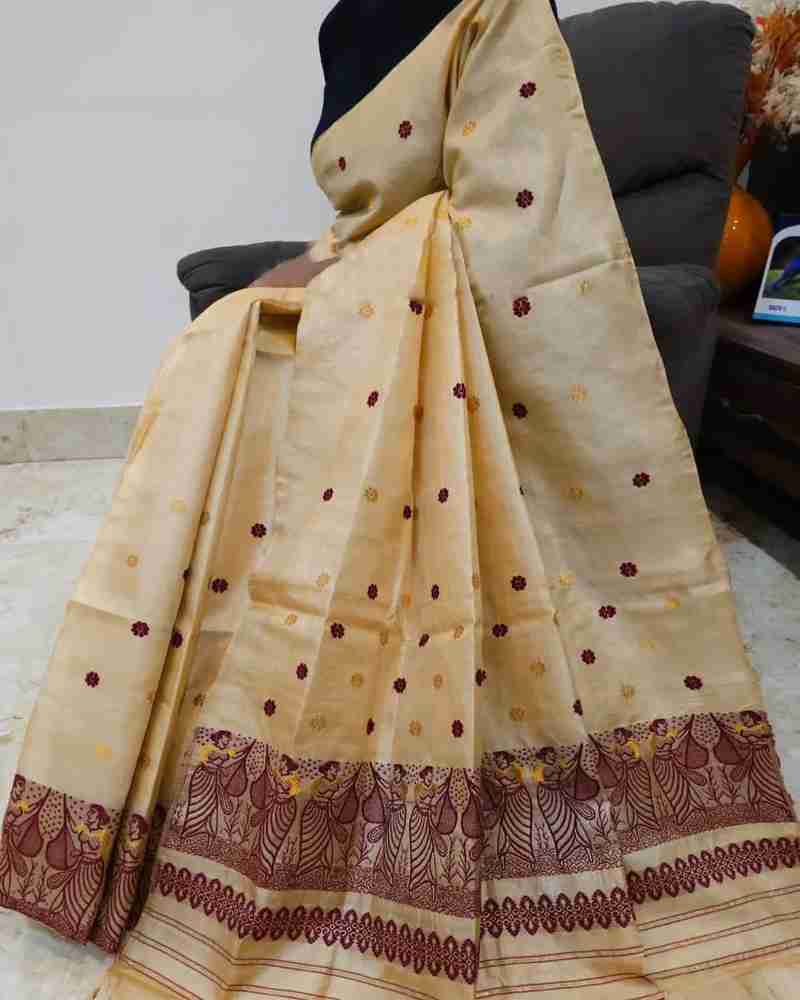 Muga mekhela chador top price