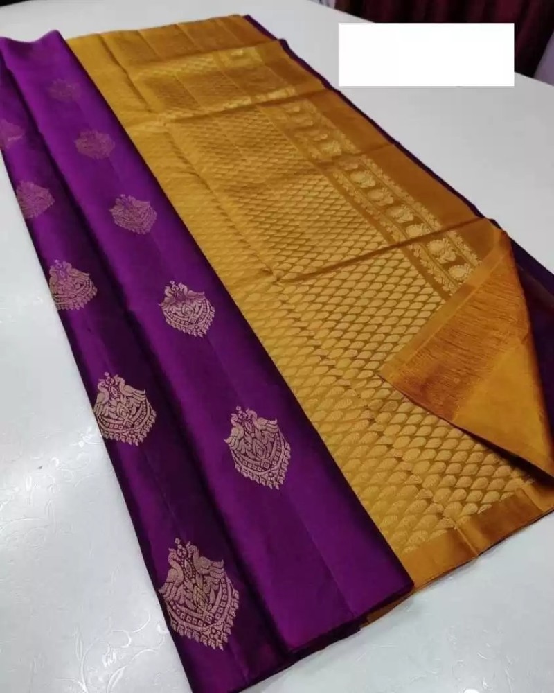 Buy shopzoo trend Embellished Self Design Banarasi Cotton Silk