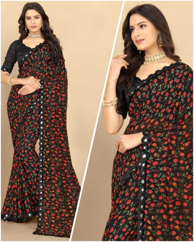 Pure chiffon sarees flipkart online
