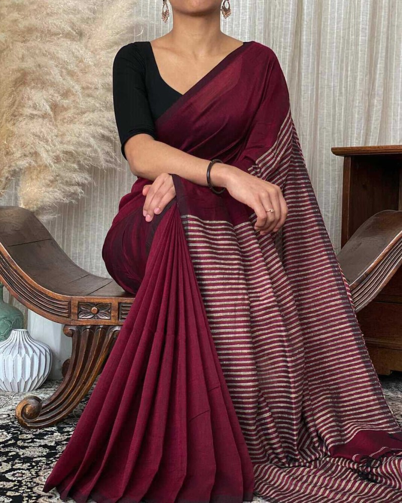 Buy GHOS HANDLOOM Self Design Daily Wear Pure Cotton Multicolor Sarees Online Best Price In India Flipkart