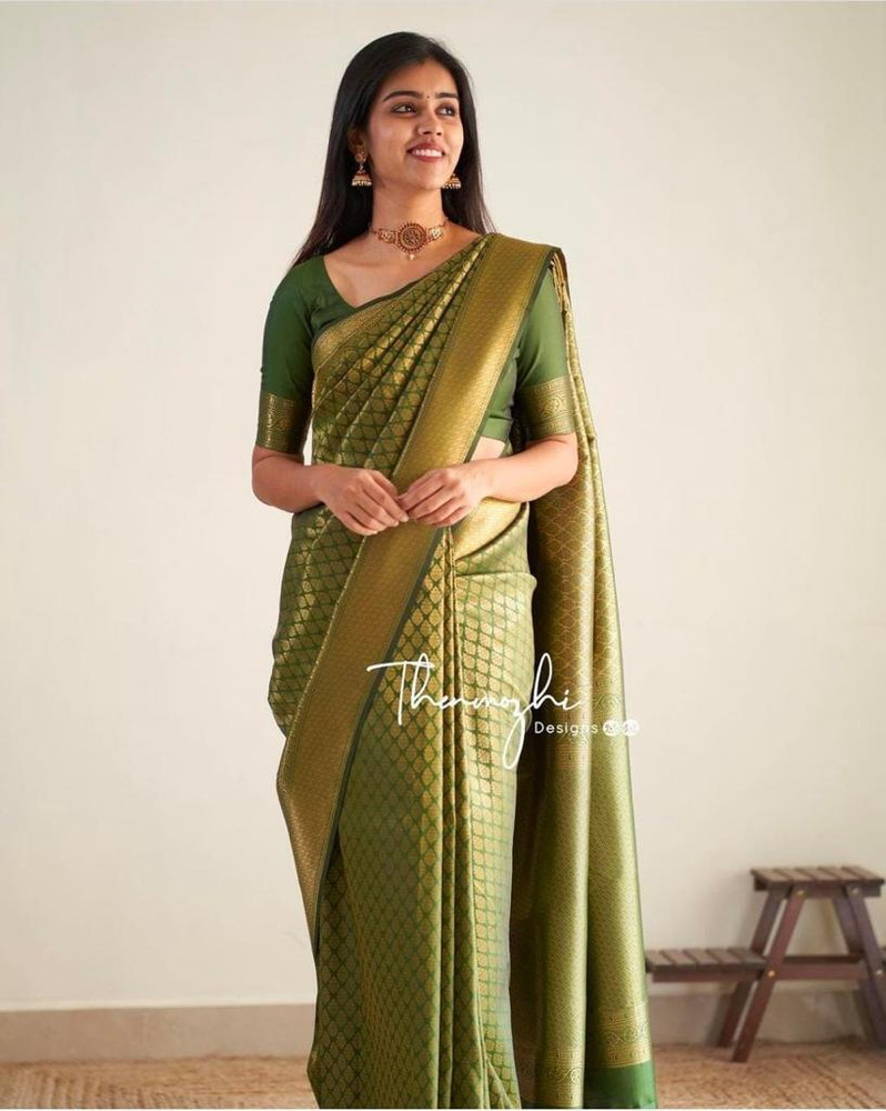 Buy ISHAVASYA Self Design Banarasi Jacquard Light Green Sarees Online Best Price In India Flipkart
