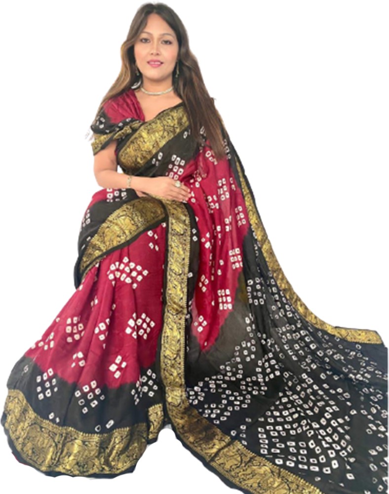 Bandhani sarees online flipkart hotsell