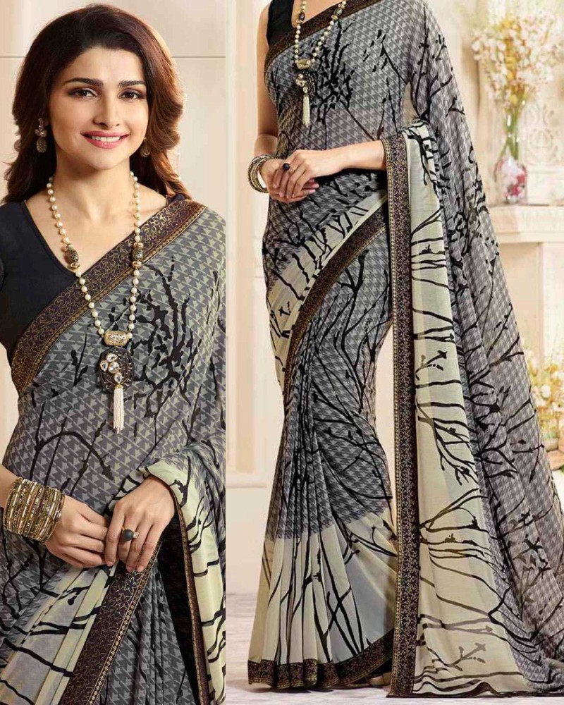 Flipkart chiffon sarees with on sale price