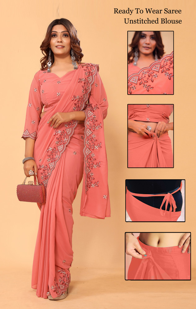 Ready to wear saree flipkart outlet