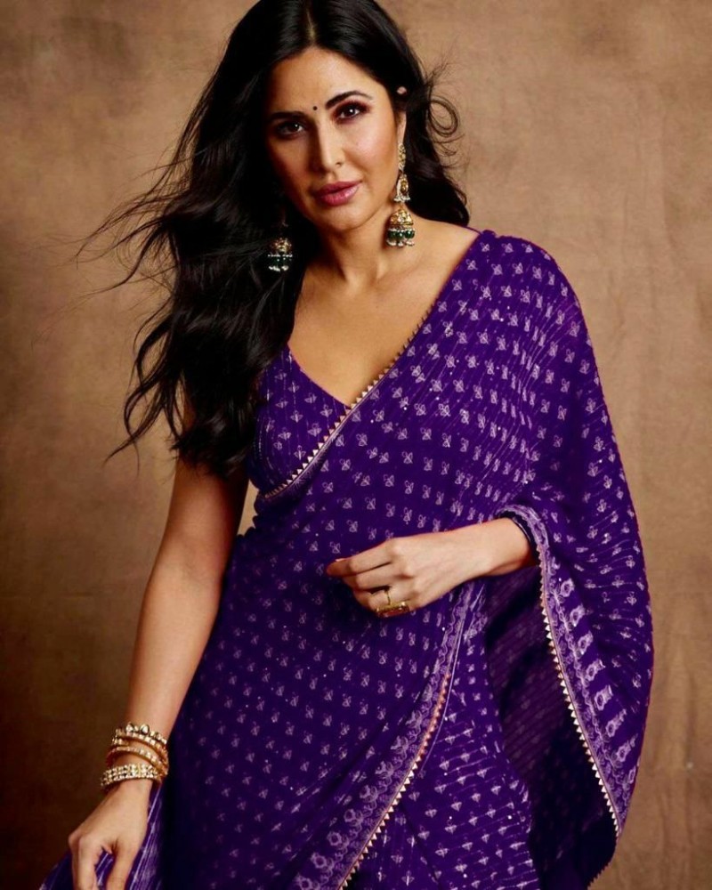 Purple Saree Blouse 