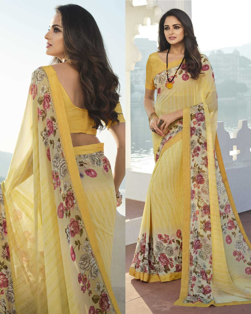 Chiffon saree online shopping flipkart shop