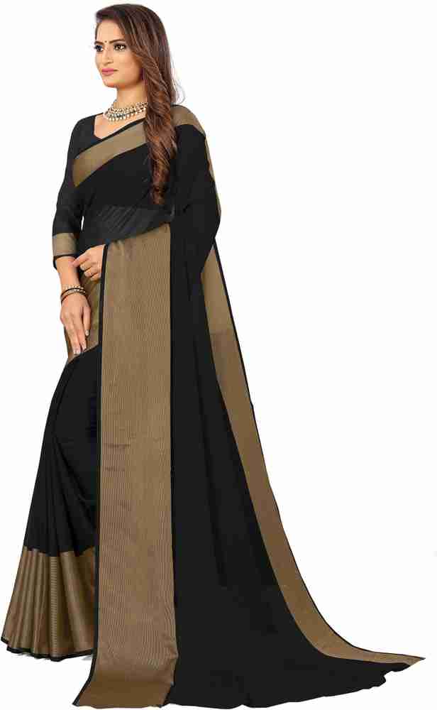 Myntra online black saree
