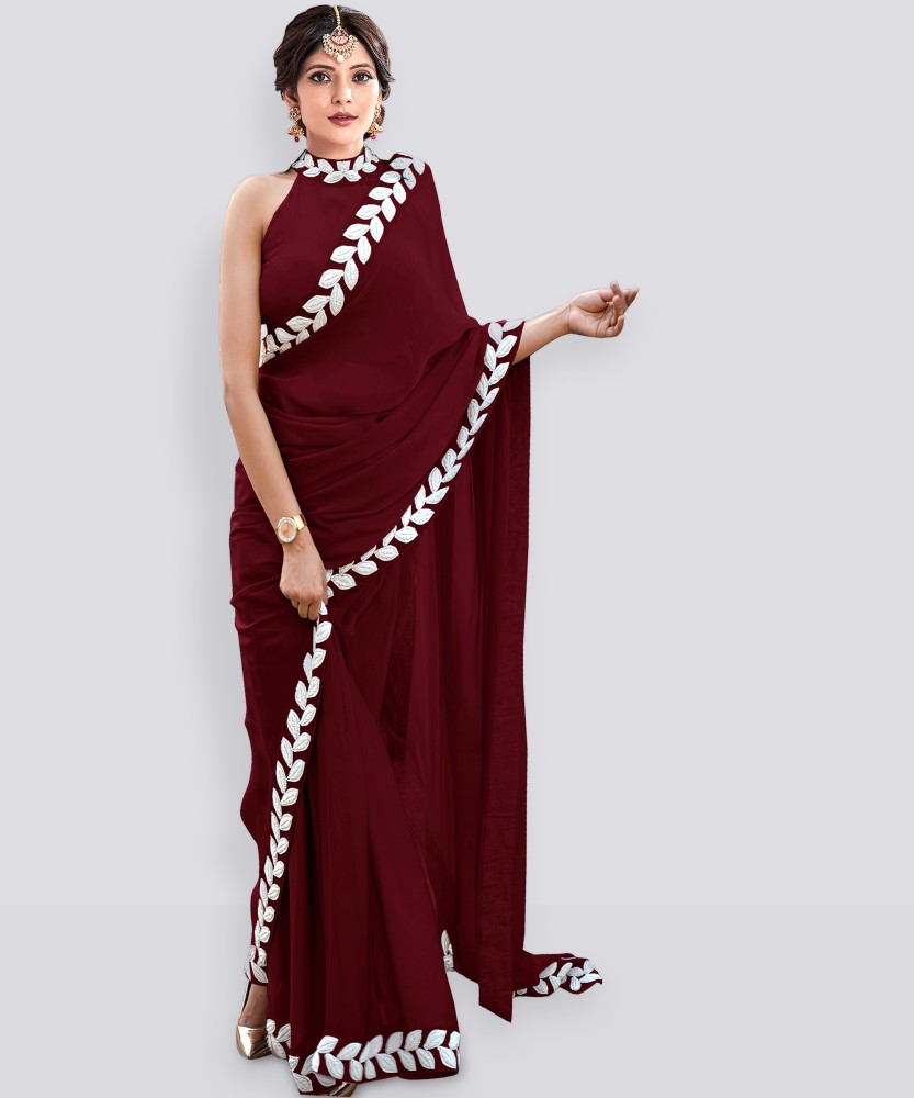 Plain clearance saree flipkart