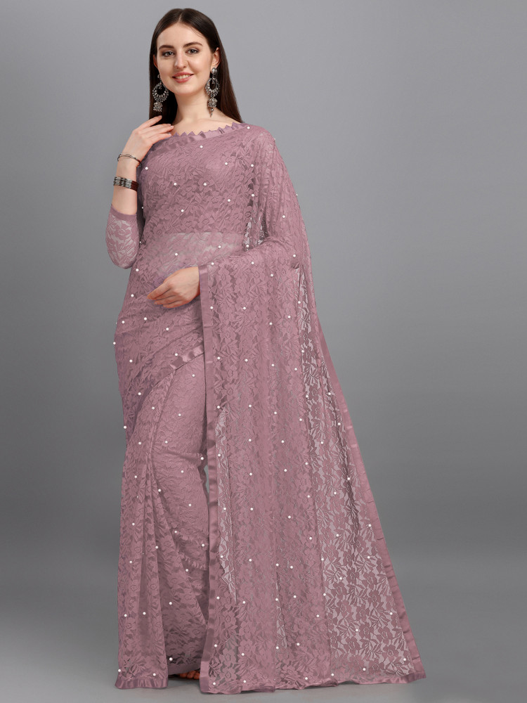 Buy LOROFY Self Design Bollywood Net Pink Sarees Online Best Price In India Flipkart
