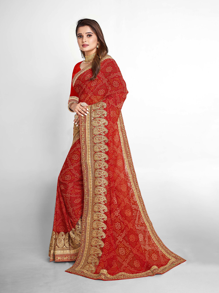 Buy SWARNA LAXMI CREATIONS Self Design Printed Embroidered