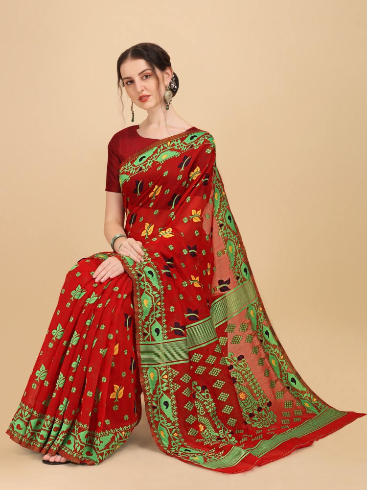 Buy Green Sarees for Women by Miss Beelee Online