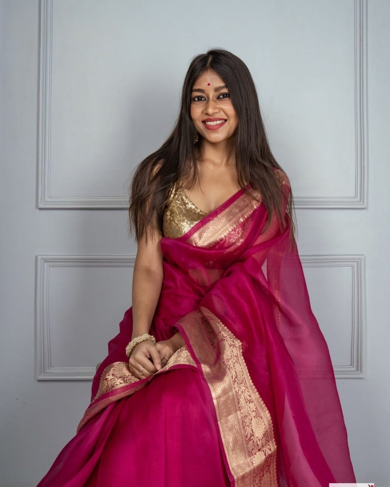 Flipkart organza sarees online
