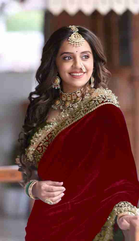 Velvet saree flipkart outlet
